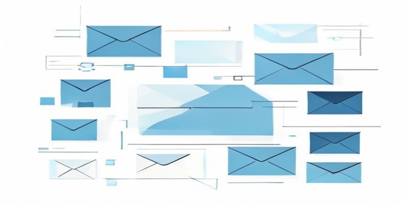 Snel terugkerende mail-acties — illustratie